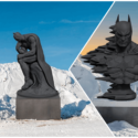Kunst op de skipistes van Courchevel: Daar is Batman! Kunst op de skipistes van Courchevel: Daar is Batman!