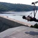 Extreme zipline-rutsch in de Harz