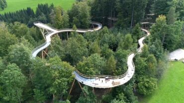 Opening eerste boomtoppenpad Zwitserland