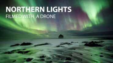 Vlieg met een drone door het Noorderlicht